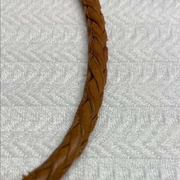 MAR Y SOL Tote Hampton Striped Raffia Toggle Closure Lined Leather Handles - Picture 8 of 11